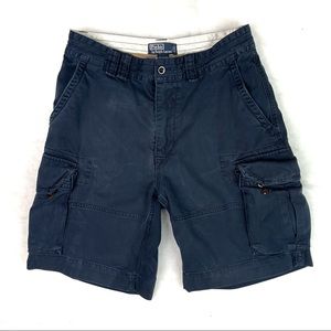 Polo by Ralph Lauren Flat Front Classic Chino Cargo Shorts Sz 31